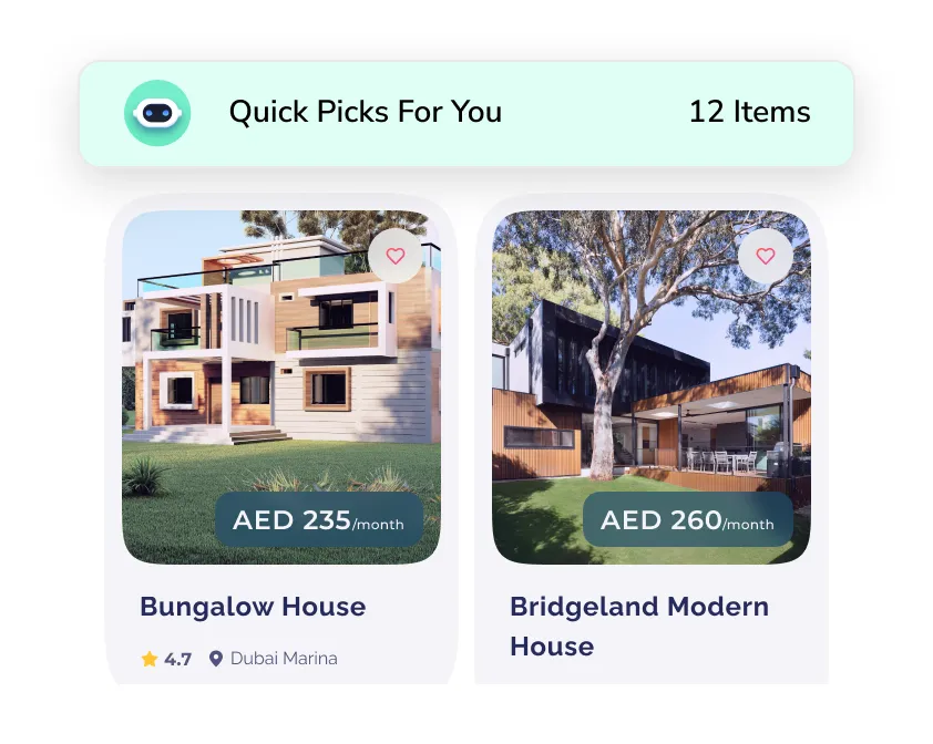 AI-powered property recommendations