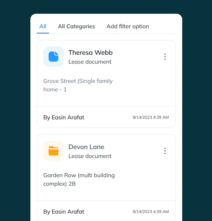 Document management feature