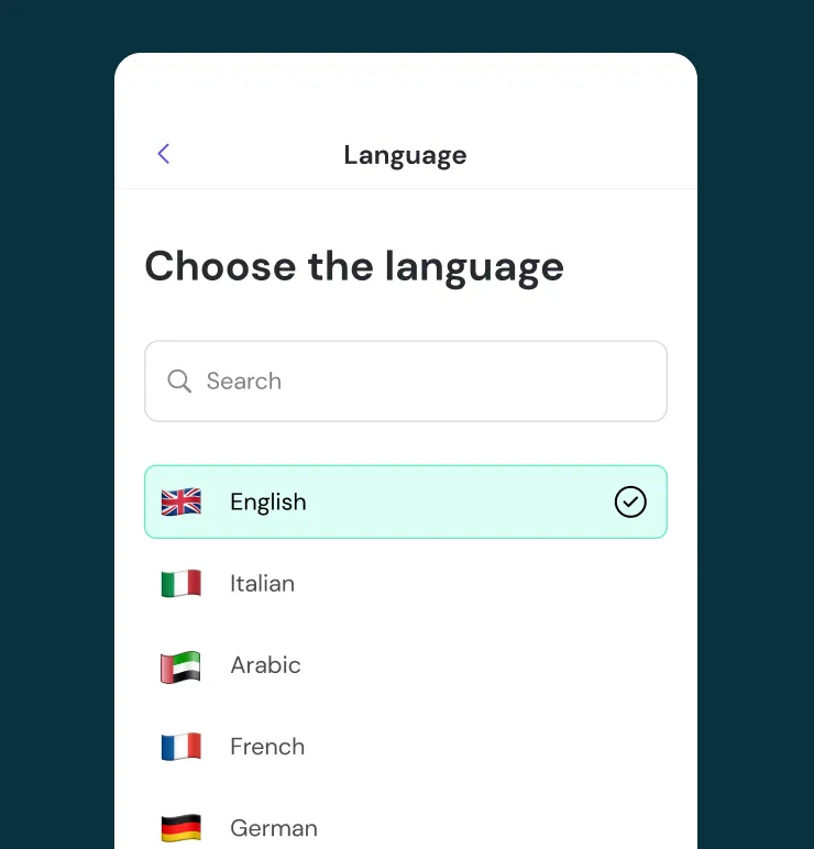 Multi-language support feature