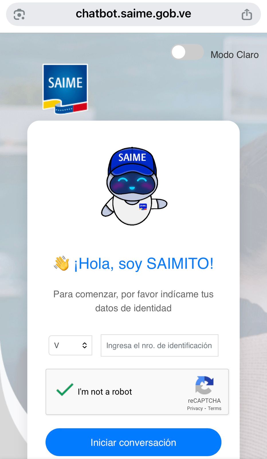 SAIME - Mobile View