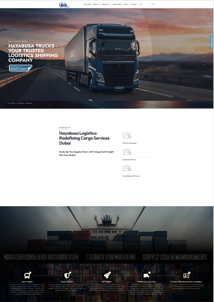 Enterprise web portal - International freight logistics platform