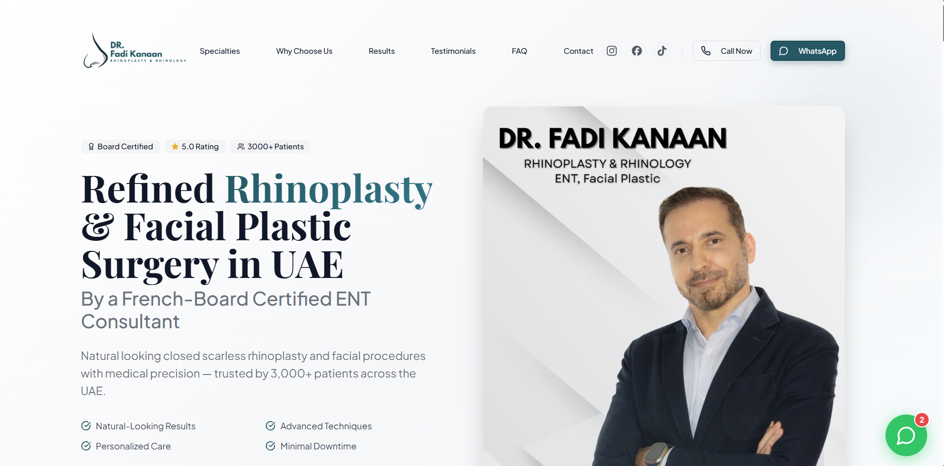 Dr. Fadi Kanaan - Desktop View