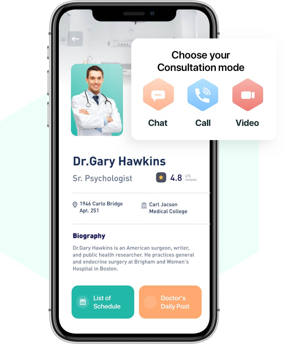 Healthcare mobile app for patients