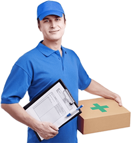 Pharmacy delivery person