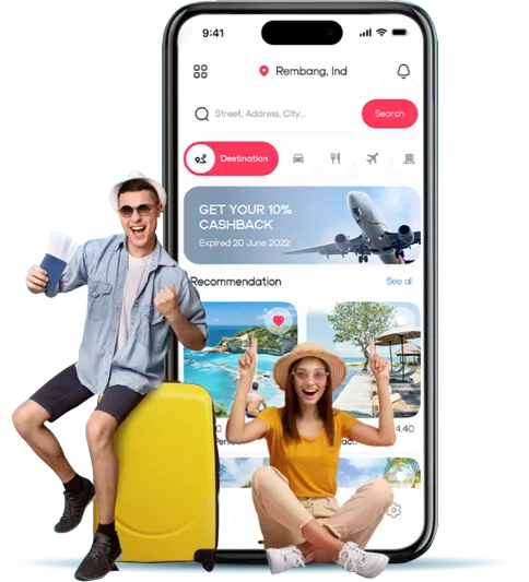 Travel app development company contact
