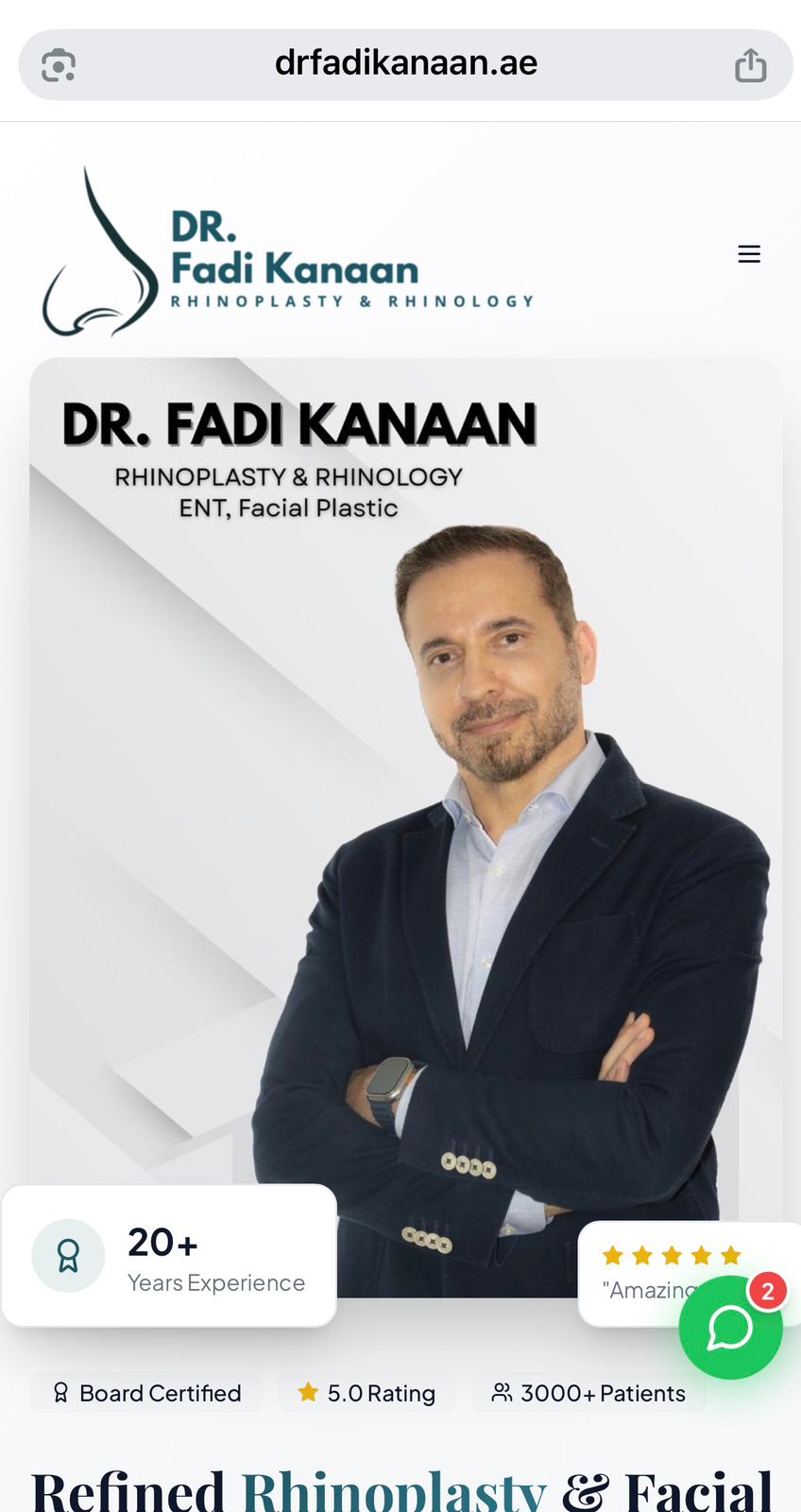 Dr. Fadi Kanaan - Mobile View