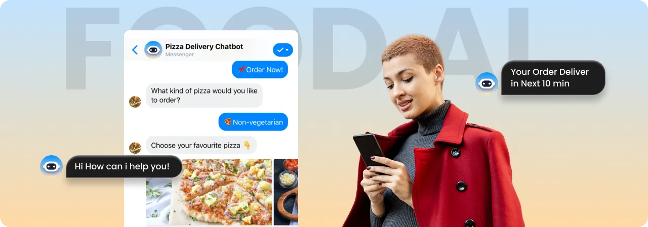Food delivery AI chatbot feature
