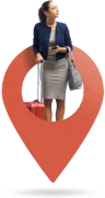 Travel app development location pin