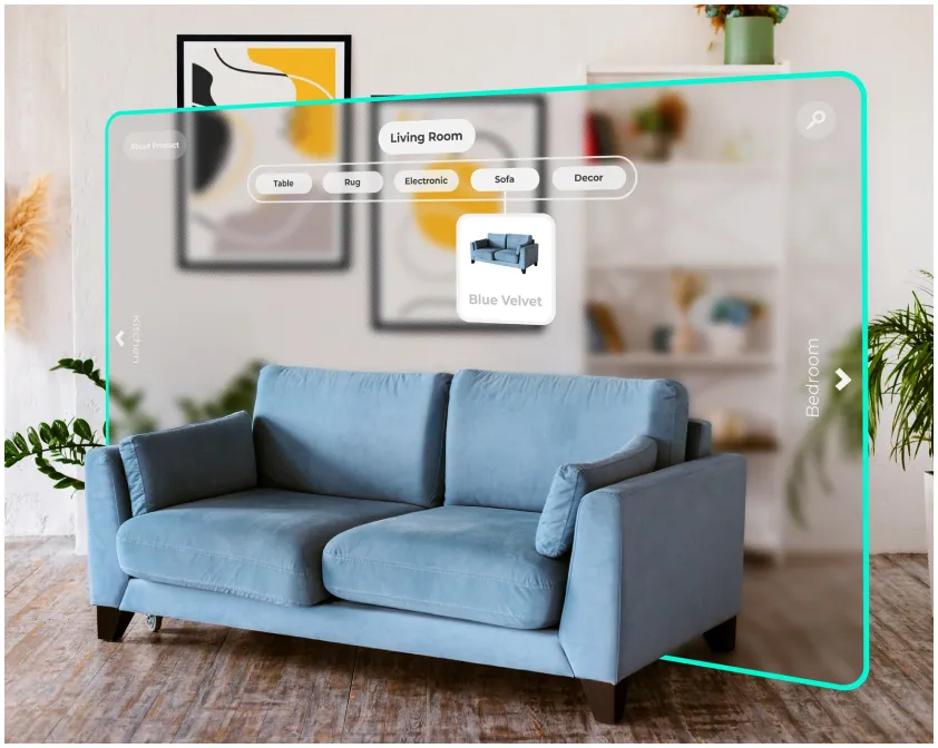 Augmented reality visualization real estate app