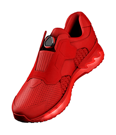 Ecommerce product — red sneaker available on multi-vendor marketplace