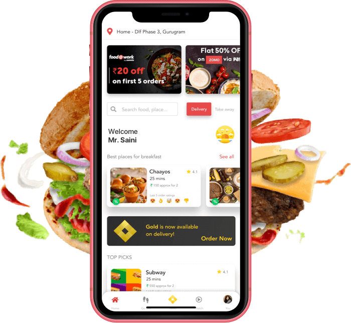 Zomato clone app hero image
